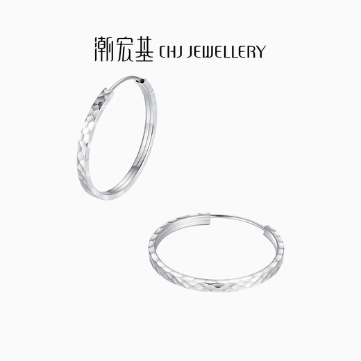 Chao Acer Platinum Earrings and Earrings for Women PT950 Earrings, Premium Earrings for Girlfriend, Priced at RMB 360, C Pair, 3.4g