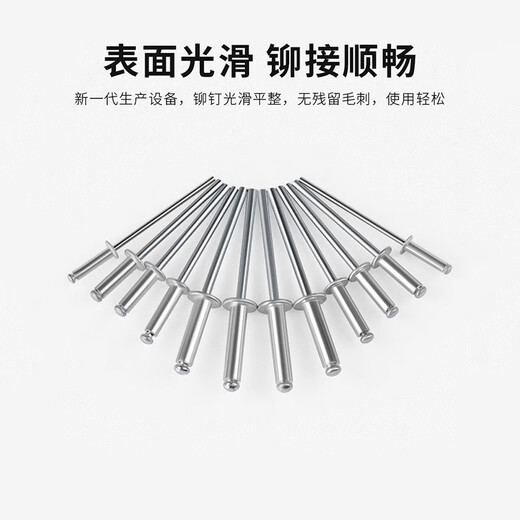Thousand speed wheel aluminum rivets open round head blind rivets 2.4*6 500 pieces