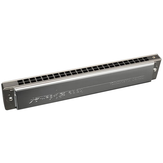 通宝TOMBO新款6624SPRO24孔复音口琴C调演奏升级电镀座板 A调