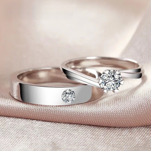 DR platinum PT950 moissanite diamond ring men's ring ring order for wedding female couple rings Valentine's Day birthday gift 10 points PT950 closed (remark the code number)