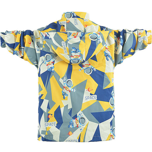 Duomi Fairy Tale Boys' Windbreaker Children's Spring and Autumn New Winter Jacket Three-in-One Removable Windproof Jacket for Big Children Yellow 120