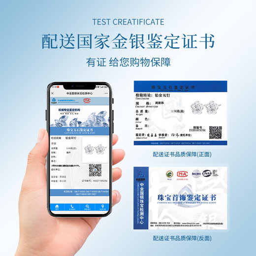 Chinese gold five-petal flower platinum earrings for women platinum earrings gift for girlfriend and wife's birthday practical and practical platinum five-petal flower earrings