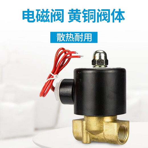 Chint (CHNT) N2W250-25-AC220V solenoid valve water valve magnetic switch valve air valve normally closed copper one-inch solenoid water valve