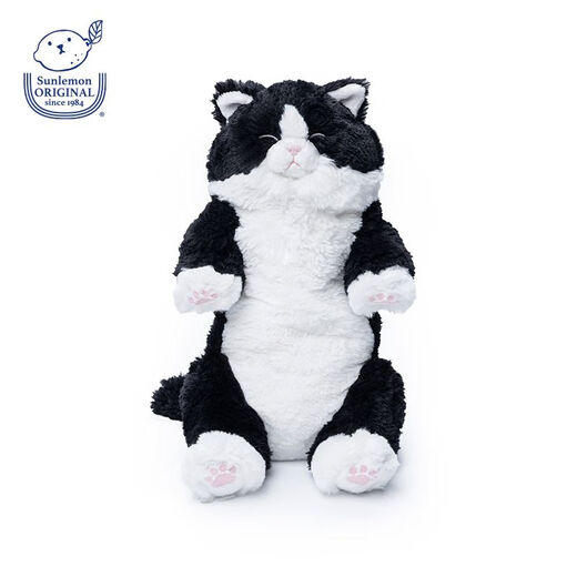 Sunlemonoriginal Japan sunlemon soft simulation cat doll knee sleepy cat plush toy doll gift tuxedo sleepy cat P-1283 height 47 cm * width 22 cm