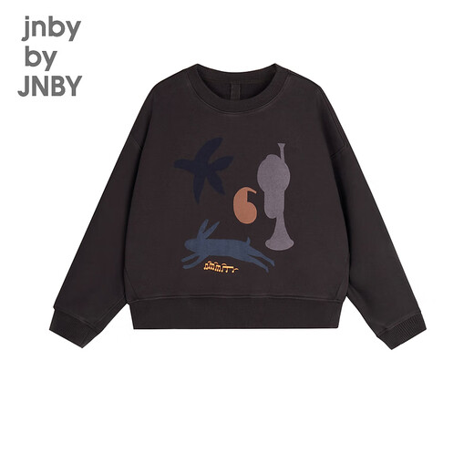 Jnby by JNBY Jiangnan Buyi children's sweatshirt autumn 1N8410700 011 carbon black 165cm (adult)