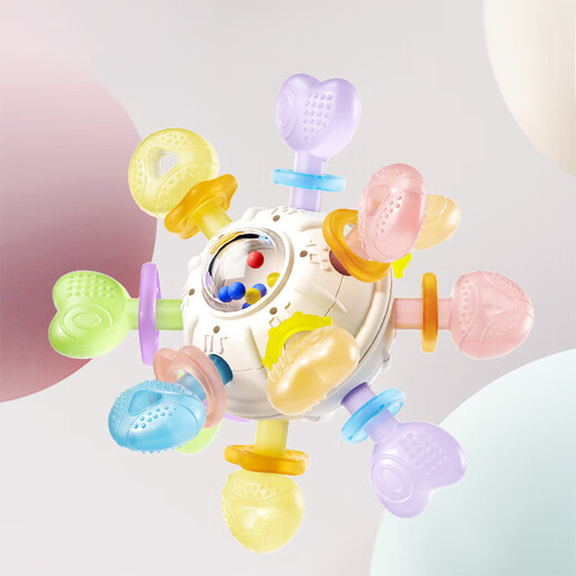 Manhattan hand ball baby toy silicone chewable teether for babies 3 to 6 months old, 0 to 1 years old, Manhattan hand ball teether