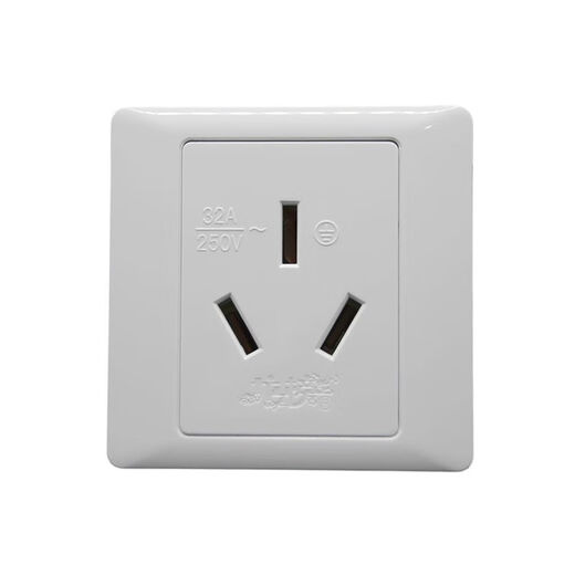 25a socket 32A socket high power 8000W plug new energy vehicle water heater 86 type charging pile air conditioner three holes free 32A concealed 86 type socket can only be matched with 32A plug