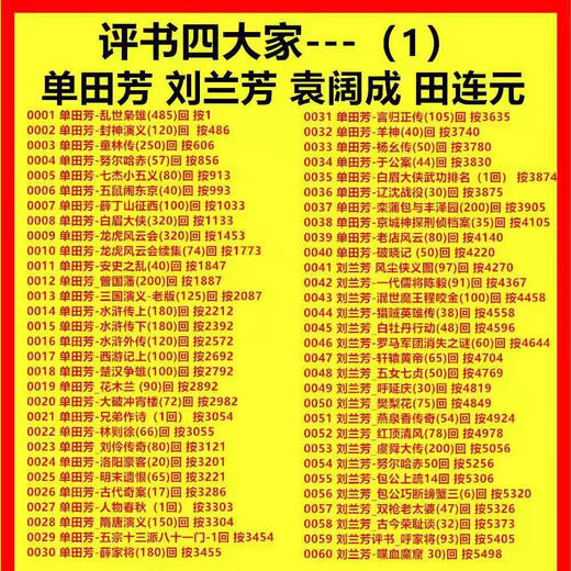 Jinzheng KK69 alter Mann hört Storytelling-Radio 32g-Speicherkarte Shan Tianfang Storytelling-Sammlung Storytelling MP3-Plug-in-Karte Audioradio + Shan Liu Yuan Tian Four Masters 10160 Episoden