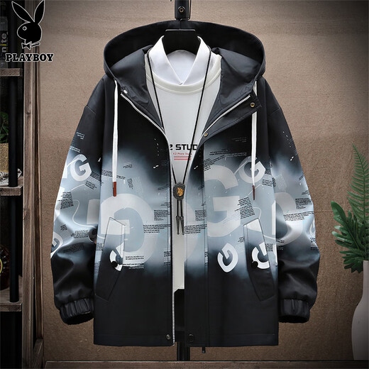 Playboy (PLAYBOY) jacket men's assault jacket men's clothing autumn and winter high-end casual handsome workwear trendy men's clothing