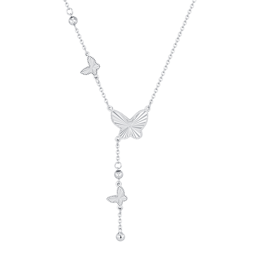 BOC Yijin PT950 laser butterfly tassel platinum necklace for women, platinum pendant jewelry, birthday and Valentine's Day gift for girlfriend, laser butterfly tassel chain set, gold weight is about 5.8g