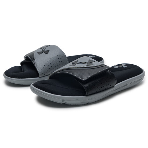 UNDER ARMOUR Men's and Women's Slippers 25 Autumn New Sports Shoes Breathable Casual Sandals Cushioning Soft Bottom Outdoor Beach Shoes Double-layer 4D Foam Insoles Take One Size Larger 41