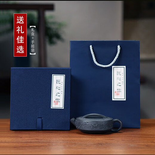 High-end Douhuang Ru Kiln small gourd tea pet ornaments can be opened into pieces to create personalized tea toys, ceramic creative tea toys, gifts, gift boxes, Ru Kiln small gourds