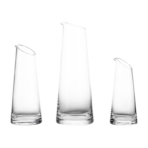 DKO white wine glass glass wine dispenser high-looking wine cup wine jug water set wine set red wine glass decanter set wine bottle 300ml straight slant mouth decanter 1 piece