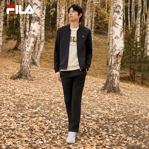 FILA official sports pants men's trousers autumn knitted straight sweatpants sports casual running pants