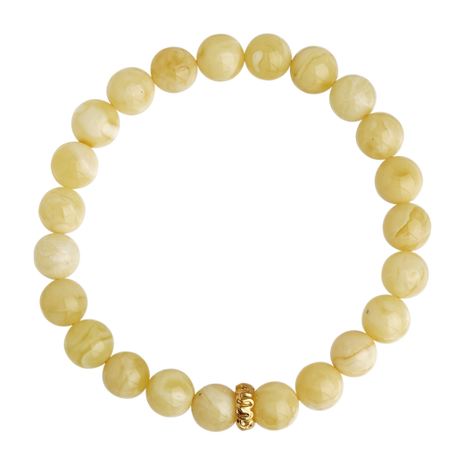 Potala Palace 18k gold beeswax single circle bracelet for men and women with transfer beads plain circle agate bracelet as a birthday gift for girlfriend