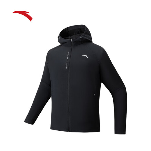 ANTA executive jacket丨Fleece warm sports jacket men's winter water-repellent woven hooded business shell top