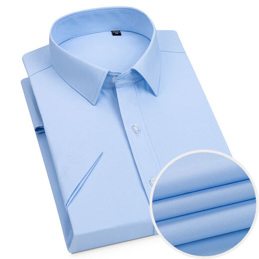CEO Yageor 2025 summer new style for men's middle-aged and young lapels for business multi-color non-scalding and anti-wrinkle fashion trend short sleeves DX6630 38