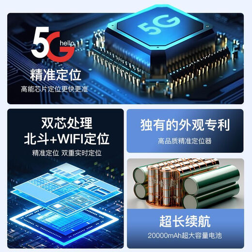 Sawang German GPS locator vehicle vehicle real-time positioning instrument car tracking anti-theft and anti-lost artifact GPS real-time positioning + 10 years of standby no recharge required