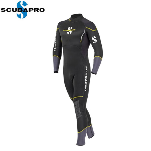 SCUBAPRO American Scubapro/5MM wetsuit wetsuit couple one-piece deep diving suit scuba 63.648 yellow-men's 3MMS