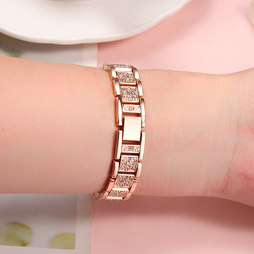 Vanu adapted to Casio sheen watch with steel strap for women SHE-4540 4048 LTP-1391/V007 metal rose gold diamond-set bracelet 12 14mm (G100) gold 12mm