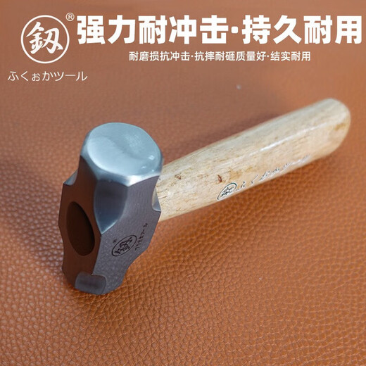 Fukuoka Tools Mini Short Handle Seiko Magnetic Claw Hammer Fitter's Hammer Multifunctional Round Head Hammer Woodworking Octagonal Hammer Seiko Powerful Short Handle Round Head FO-6007B