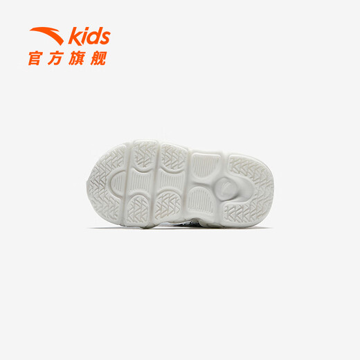 ANTA Children's Sandals Baby Boys Beach Shoes 2025 Summer Baotou Comfortable Velcro Frame Shoes Baby Toddler Shoes Light Shoes Baby Boy Anta White/Color-3 26 Size