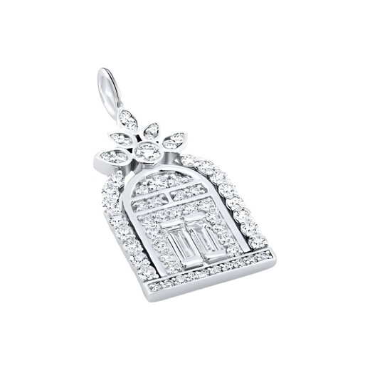 Harry Winston fifth avenue door happiness door platinum pendant necklace women's model