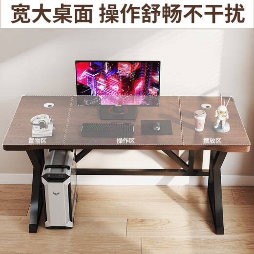 Quanpinwu solid wood computer desk desktop desk long table simple desk student home bedroom e-sports table workbench