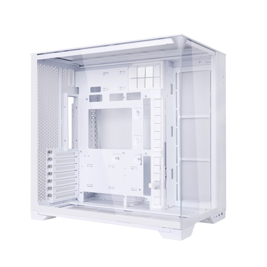 LIANLI Bauhaus O11 Vision Compact case sea view room panoramic column-free mid-tower gaming computer desktop case three-sided glass/360 water cooling Bauhaus O11 exquisite version case white + Lian Li 8.8-inch universal screen