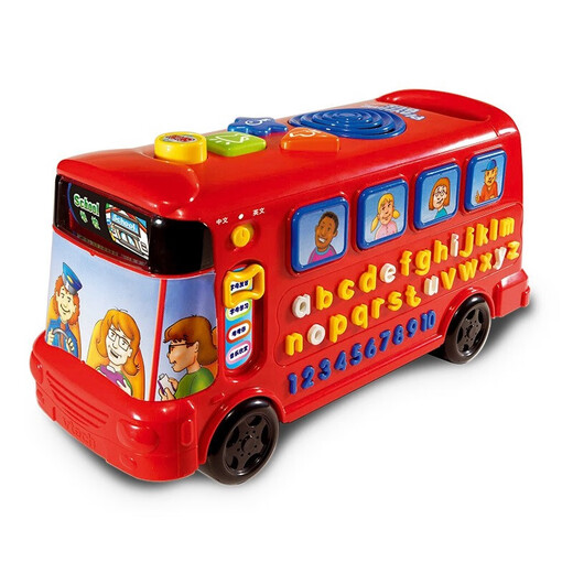 VTech VTech Alphabet Bus Kinderspielzeugauto, 26 englische Alphabete, frühe Bildung, Lernmaschine, Musikauto, Alphabet-Bus