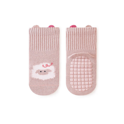 Spring and autumn floor socks for children, babies, newborns, infants and toddlers, non-slip, boys and girls, children's cotton socks, brown koala, 1 pair, 1-3 years old, M size, 1-3 years old