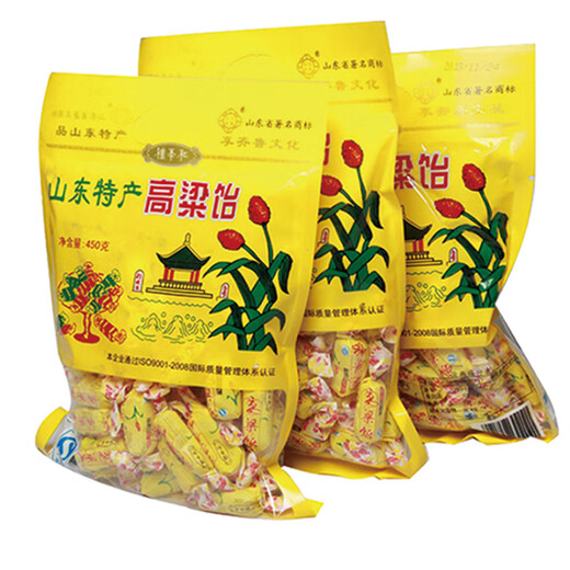 Lijihe Shandong specialty local specialty Lijihe sorghum starch candy authentic brushed sorghum Yi Jinan specialty Qingdao specialty 600g starch candy (with 4 flavors) 1 bag