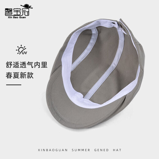 British retro progressive hat for men and women, outdoor leisure, versatile duck tongue sunshade and sun protection hat, literary painter beret, burgundy solid color retro progressive hat, one size fits all 55-59cm