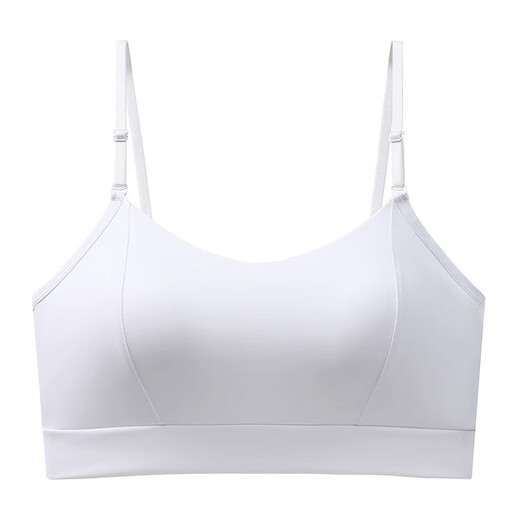 Ice Silk Big U Back Nude Ice Silk Seamless Camisole for Women One-piece fixed spaghetti straps beautiful back wrap bra Skin color M Recommended 80-95 Jin Jin is equal to 0.5 kg