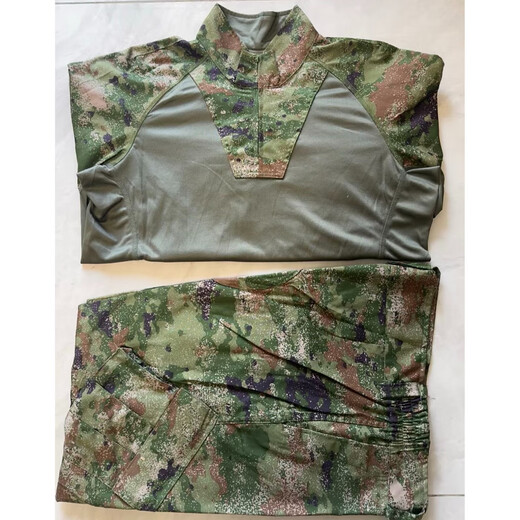 新式正版丛林蛙服原厂户外夏季长袖水墨迷彩蛙服作训服单上衣裤子 丛林蛙服【衣+裤】 175/92-96
