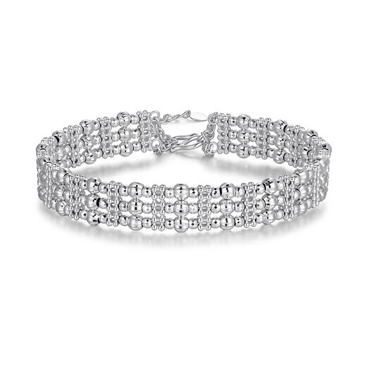 Zhou Dajin CHOW TAI KINGpt950 genuine platinum bracelet, funky bracelet, fashionable and versatile, Valentine's Day gift for girlfriend, funky bracelet