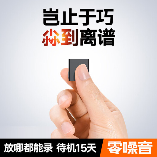 Cool Dingdang Recording Pen Small Mini Professional Recording Equipment Portable Recorder Monitoring Recorder Recording Artifact Long Standby to Text Conference Record Upgraded Version丨Apple/Android One-click Operation + Intelligent Voice Control + Voice Translation 128G