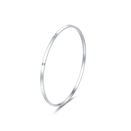 Mengjinyuan Platinum Bracelet PT950 Diamond Pattern Bracelet Platinum Bracelet Carved Bracelet Birthday Gift for Wife