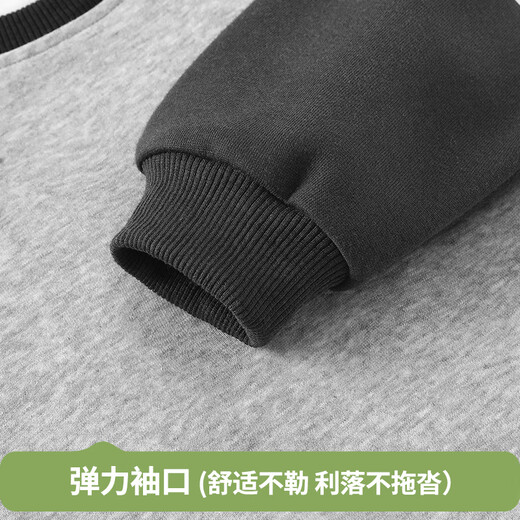 Badi Badi Autumn Infant Boys' Sweaters and Trousers Suits Fashionable and Versatile Sports and Leisure Floral Gray 110