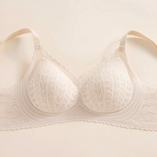 Fenton wire-free bra for women 2025 new antibacterial latex thin cup sexy lace anti-expansion underwear for women