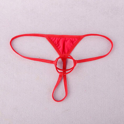 Secret men's sexy underwear, sexy thong briefs, men's double circle JJ set underwear, love, gay couple, sm, black, one size fits all