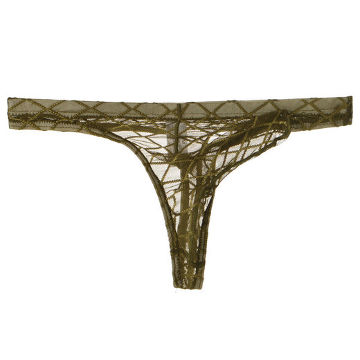 SMVP transparent underwear for men Junye mesh elephant trunk thong sexy breathable unobstructed bullet separation men white M