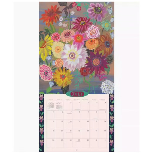 Nathalie Lete 的世界 2026年挂历 复古插画 自然与艺术 英文原版 进口日历 World of Nathalie Lete Wall Calendar 2026
