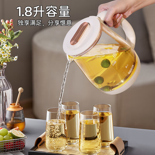 SUOBQR Genuine Health Pot 316L Stainless Steel 1.8L Tea Boiler Flower Teapot Constant Temperature Kettle Kettle Electric Kettle Office Insulation Teapot Home Health Pot Genuine 316 Material 20 Big Menu 24H Intelligent Insulation 1.8L
