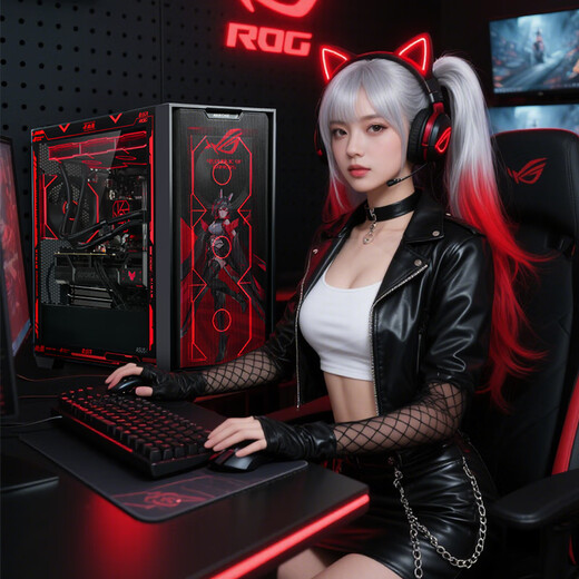 ASUS ROG family bucket Intel i7 high-end e-sports RTX5070Ti/5080 Delta CSGO fearless contract live game assembly computer host DIY assembly machine 14700KF + ASUS RTX5070 + 360 water cooling