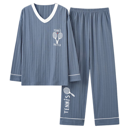 Pyjamas de haricots rouges pour les femmes au printemps et à l'automne Coton Pure Version coréenne Cartoon Cartons à manches longues de grande taille Suit en deux pièces L'automne d'été et les vêtements d'hiver peuvent être portés à l'extérieur. Couleur GXT9922 Couleur d'image m (recommandée 75-95jin [Jin est égal à 0,5 kg])