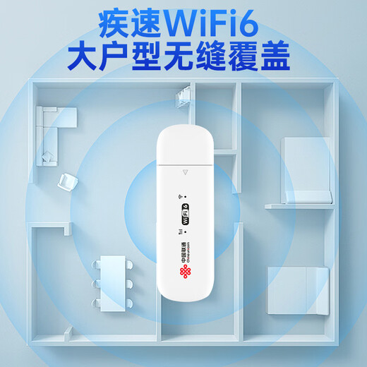 T-BDN Unicom genuino portátil wifi6 móvil portátil sin tarjeta Wi-Fi6 Internet tesoro tarjeta de red inalámbrica red portátil coche 4g tráfico ilimitado 2025 nuevo modelo oficial Unicom nuevo paquete UFI modelo anual - recarga por 30 días