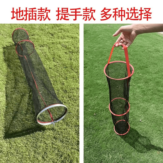 High-energy sense stream fishing protection waistband thickened rubberized quick-drying anti-fishing protection net sub-small size fishing net bag 15cm 0.5m stream fish protection-small size No Specifications