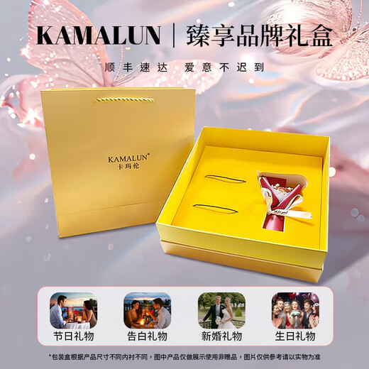 Kamalun (KAMALUN) high-end headband women's braided headband high skull white hair pressure hairpin elegant hair accessories for girlfriend hairband + brand gift box