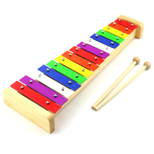 Lelinyuan Olff Patioment instrument Children Muqin 15 Yinqin Piano Piano Piano Piano Aluminum Piano Toy Hand Hands Kindergarten 15 Tone Aluminum Piano